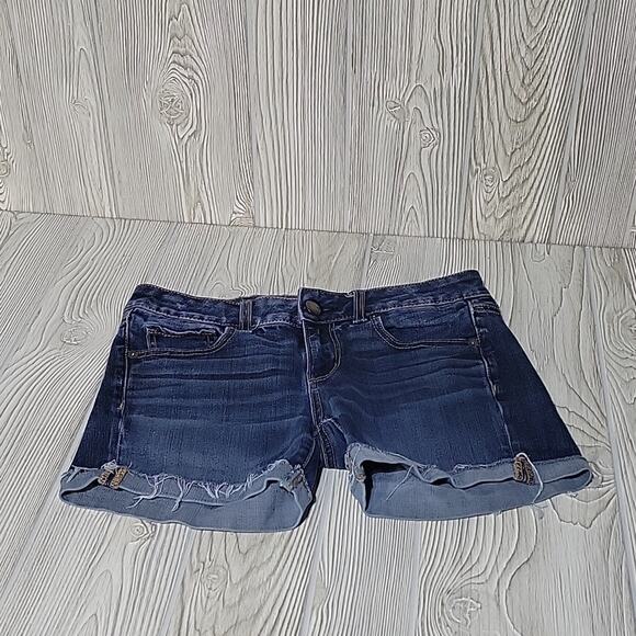 American Eagle Super Stretch Midi Jean Shorts Womens Size 2 - Picture 10 of 10